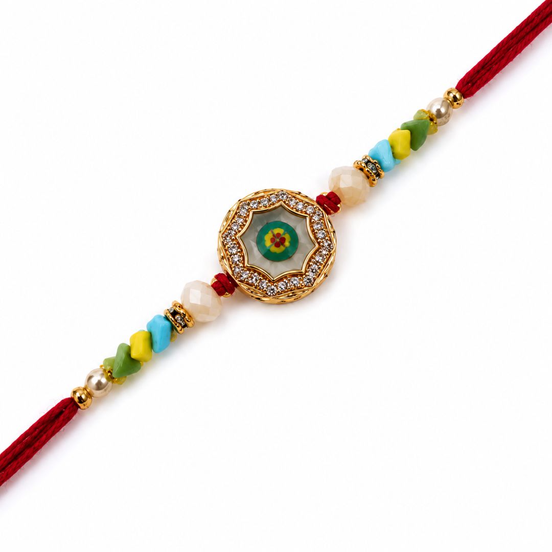 Colorful Floral Rakhi