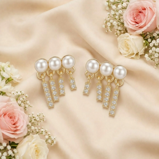 Pearl Fringe Earrings