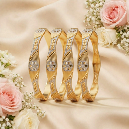Solstice Shine Bangles( pack of 4)
