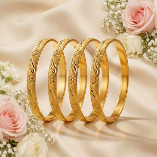 Crystal Glow Bangle ( pack of 4)