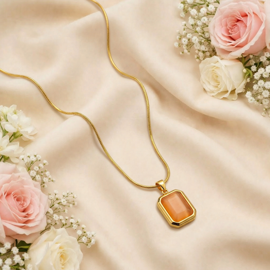 Orange Stone Pendant