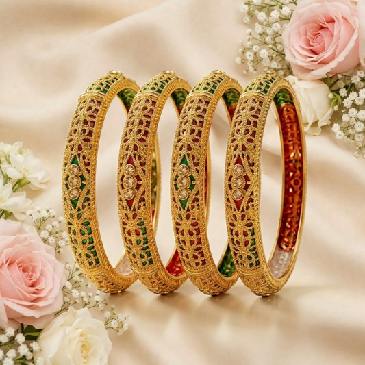 Vogue Shine Bangles( Set of 4 )