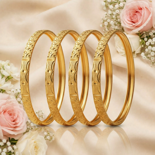 Sleek Glow Bangles ( Set of 4 )