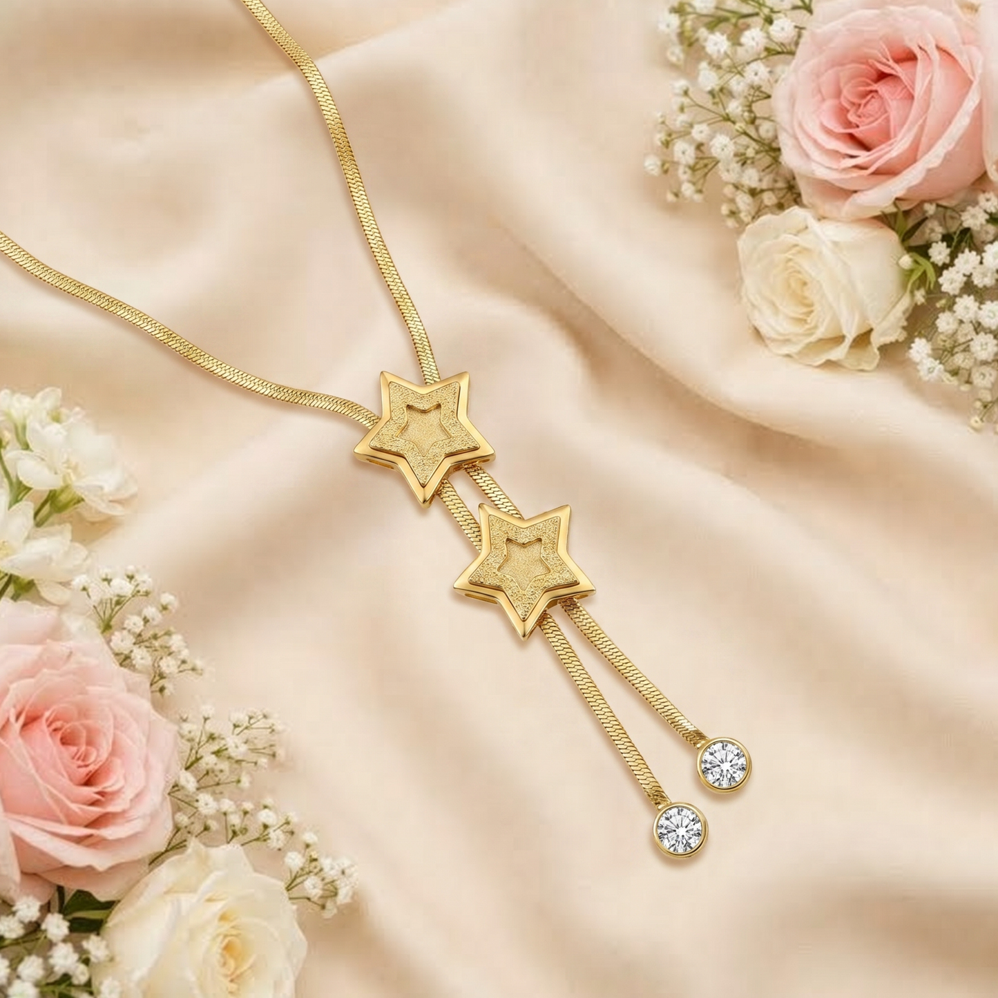 Twin Star Cascade Pendant