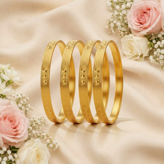 Blush Aura Bangles ( pack of 4)