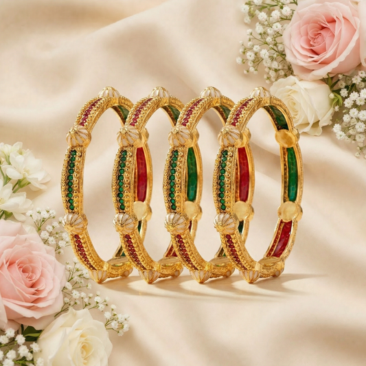 Regal Shine Bangles (Set Of 4)