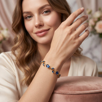 Light Blue Tulip Bracelet