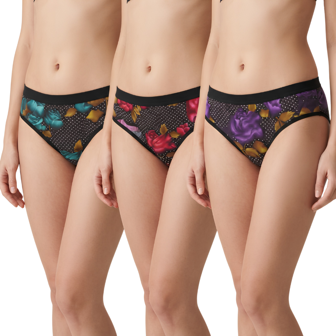 Women’s Printed Briefs – Pack of 3
