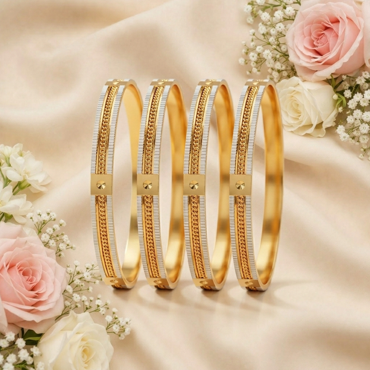 Stellar Shine Bangles ( pack of 4)