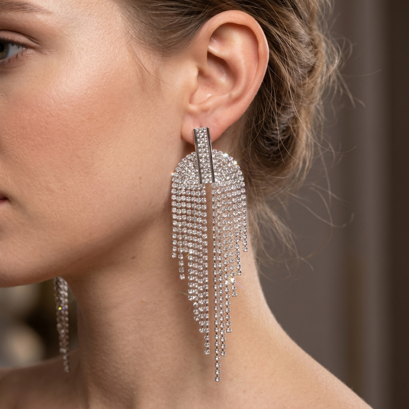 Celestial Cascade Fringe Earrings