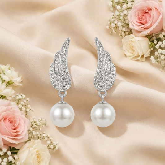 Pearl Wing Earrings