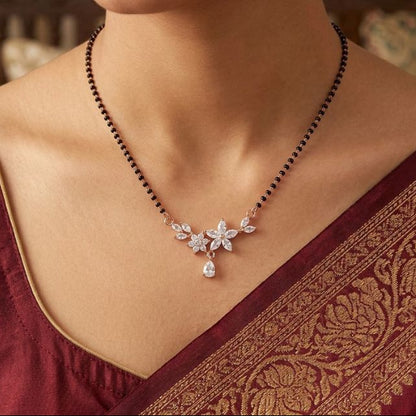 Sparkling Flower Mangalsutra