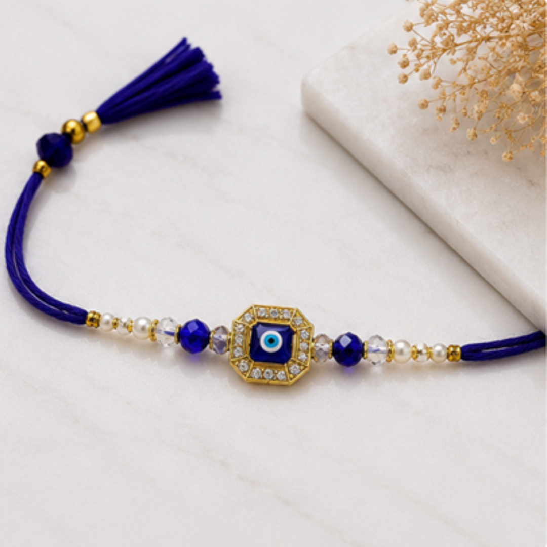 Evil Eye Beaded Rakhi