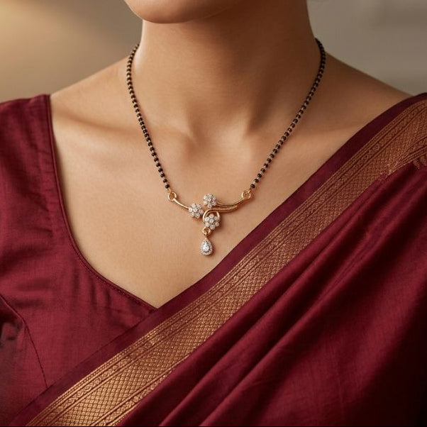 Rose Gold Sparkle Mangalsutra