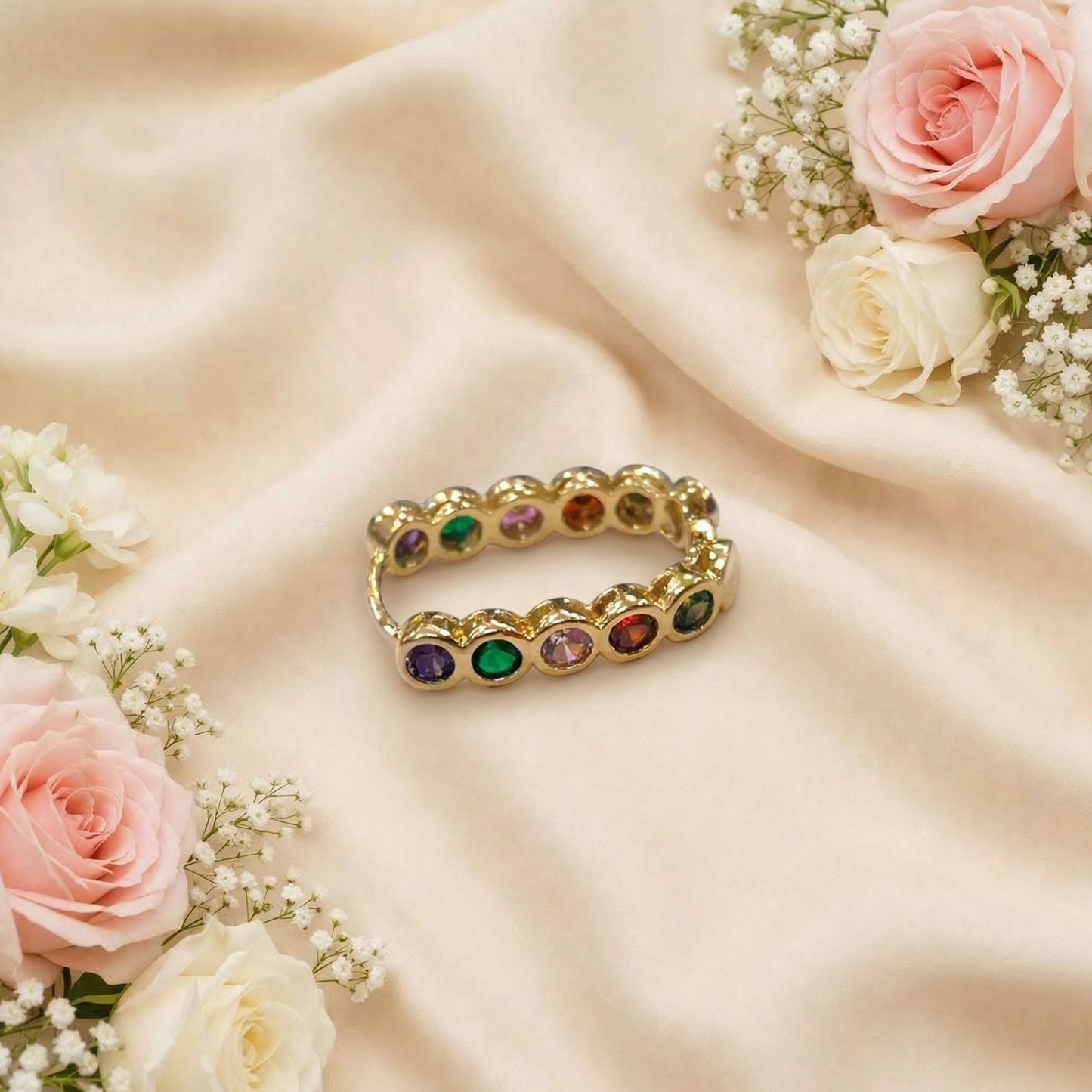 Rainbow Stone Earrings