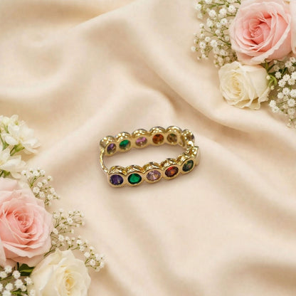 Rainbow Stone Earrings