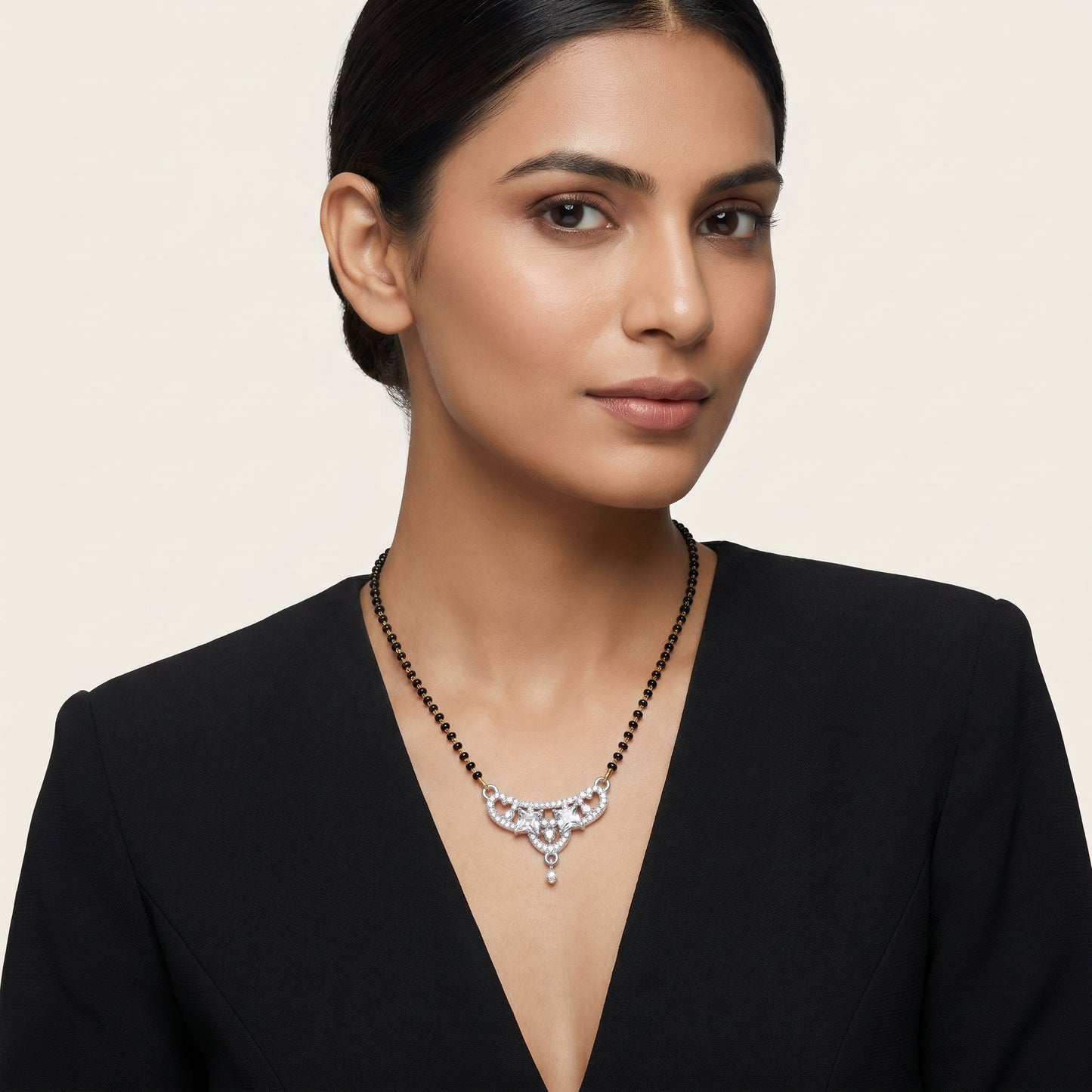 Anaya Heart Diamond Mangalsutra