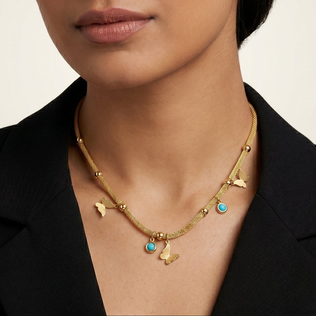 Lunara Butterfly Glow Pendant