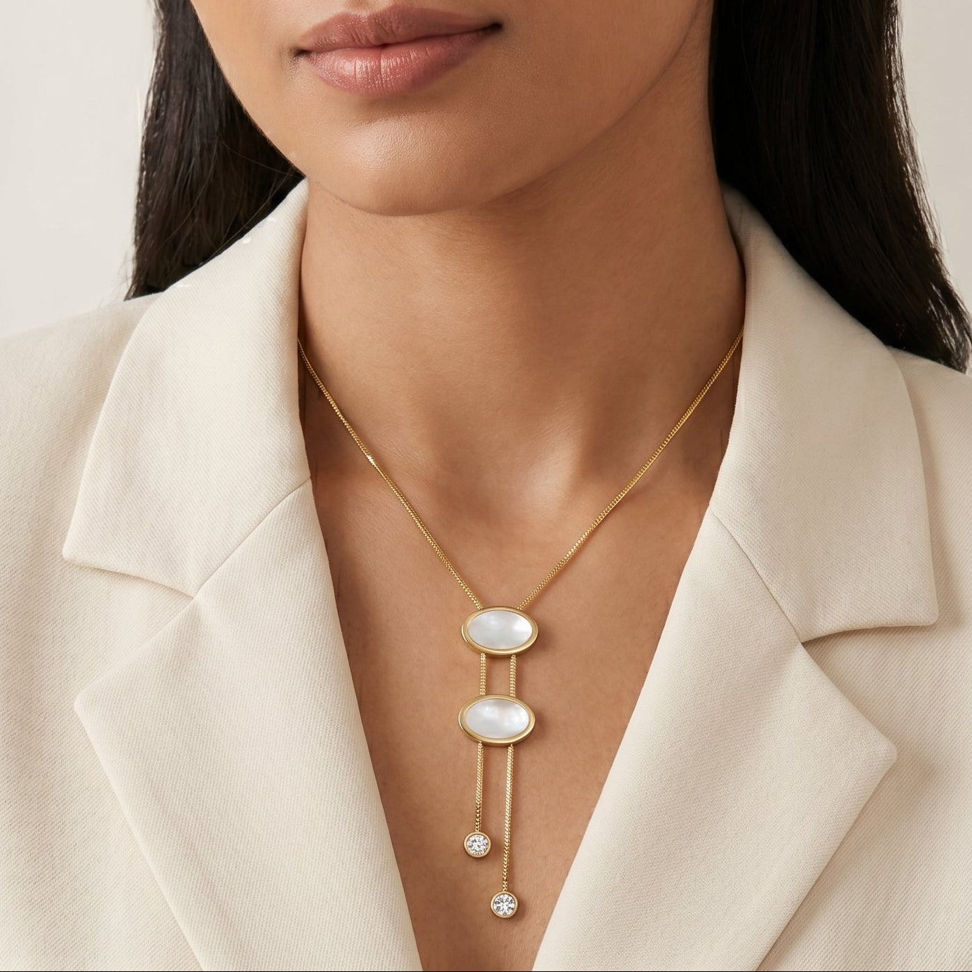 Pearl Duo Drop Pendant