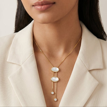 Pearl Duo Drop Pendant