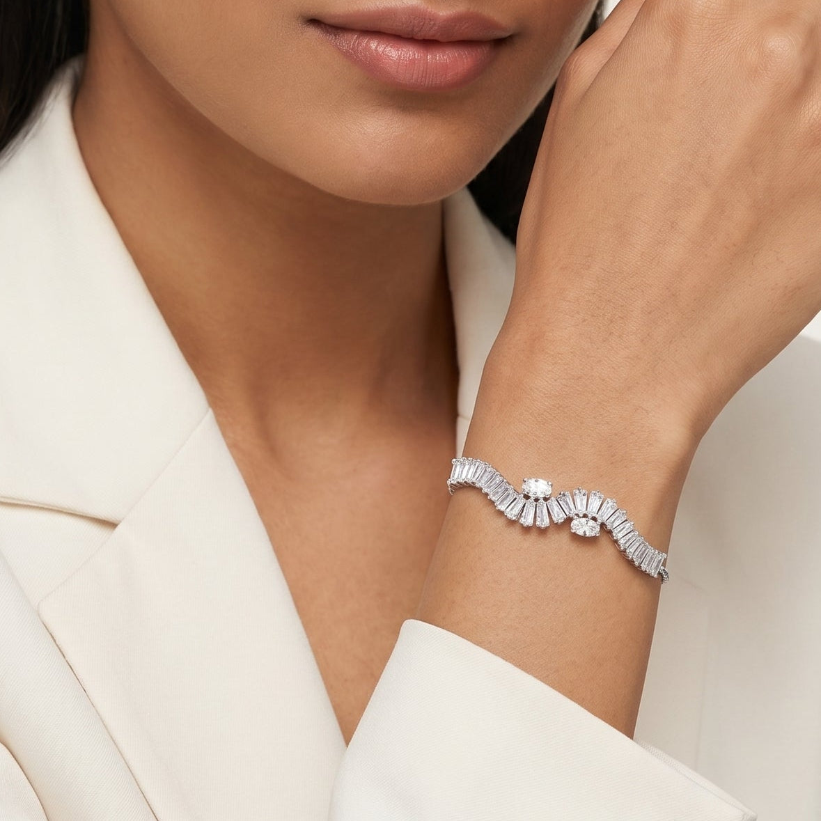 Dimaond Flow Bracelet (Silver)