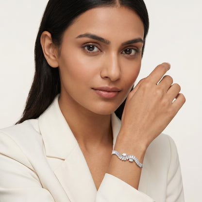 Dimaond Flow Bracelet (Silver)