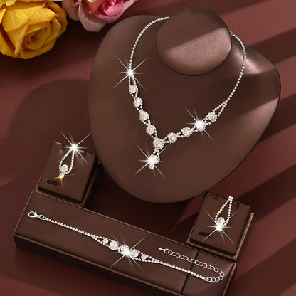 Jewelry Set- Three-piece (silver)