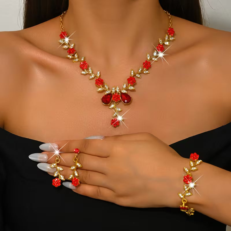 Luxury Alloy Women'S Jewelry Set