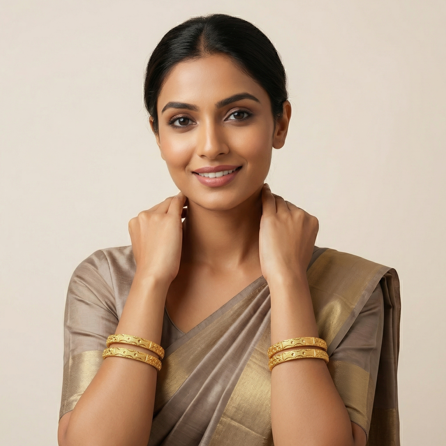 Sleek Glow Bangles ( Set of 4 )