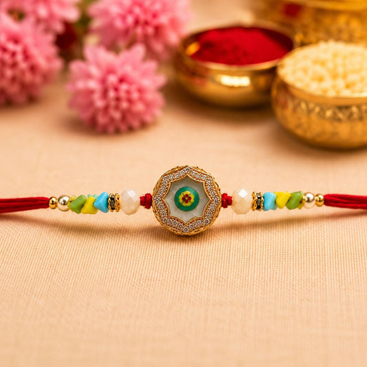 Colorful Floral Rakhi