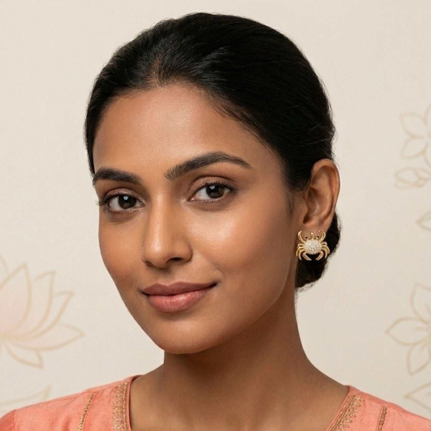 Golden Crab Earrings