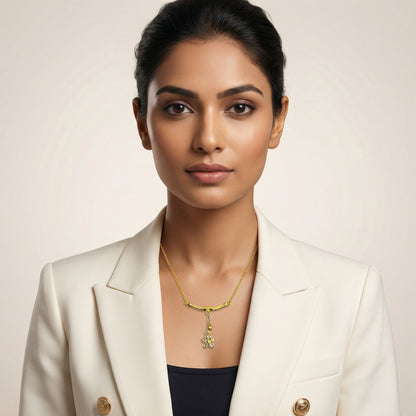 Golden Flower Pendant