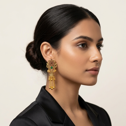 Kashmiri Royal Gold Jhumkas