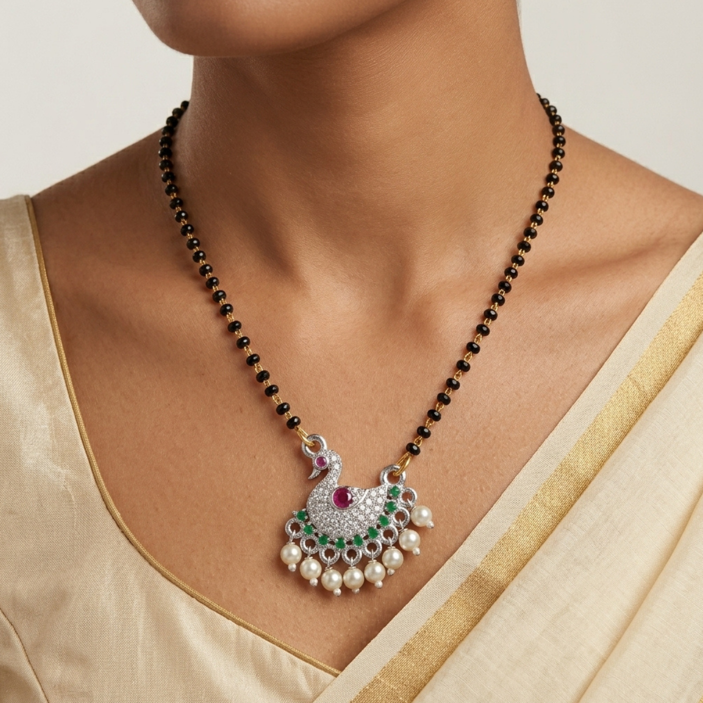 Royal Peacock Charm