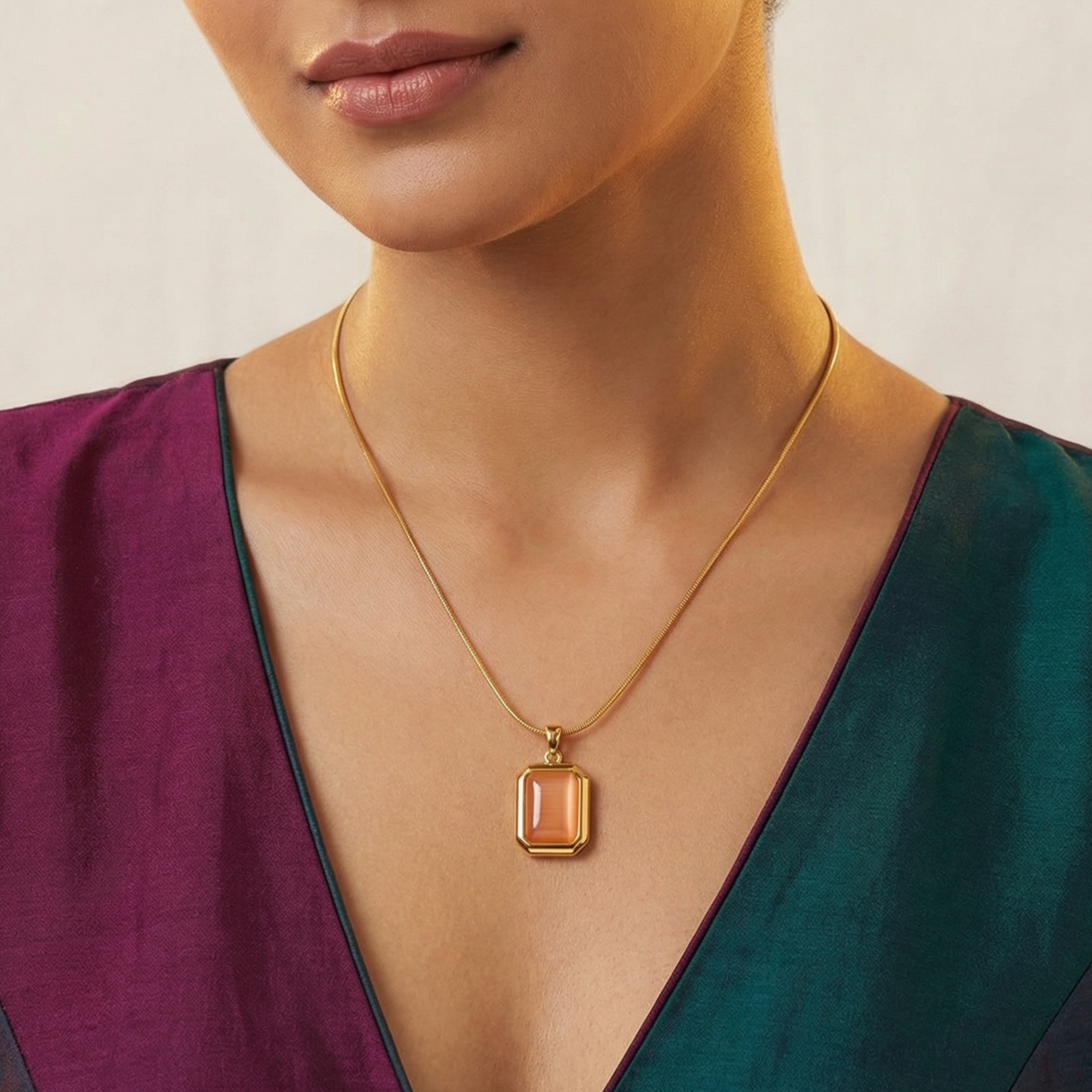 Orange Stone Pendant