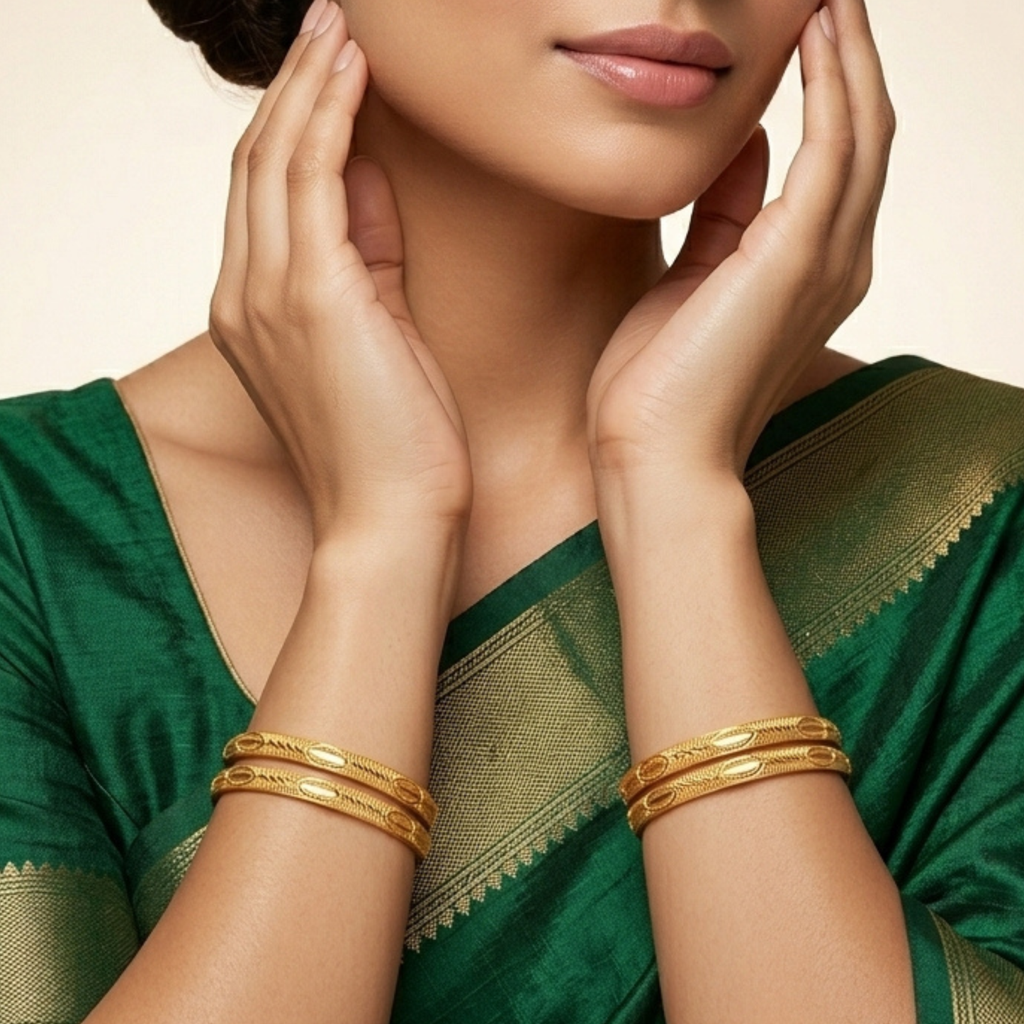 Silk Shine Bangles( pack of 4)
