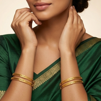 Blush Aura Bangles ( pack of 4)