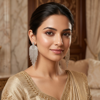 Celestial Cascade Fringe Earrings