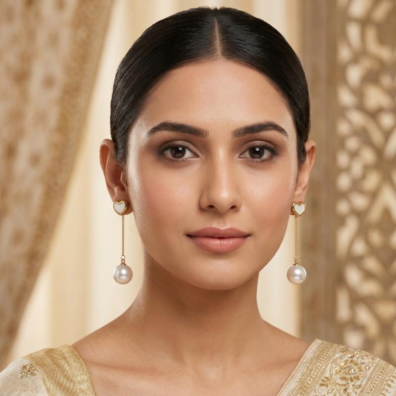 Celestial Curve Dangle Earrings