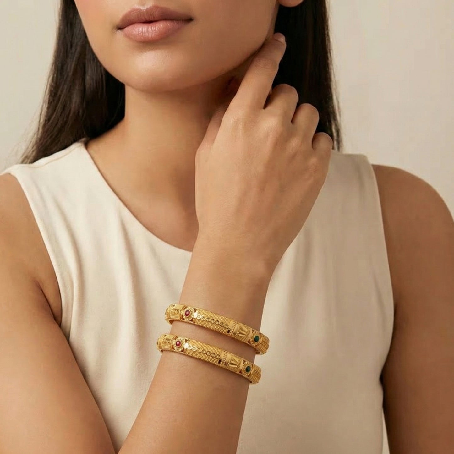 Royal Glow Bangles ( Set of 4 )