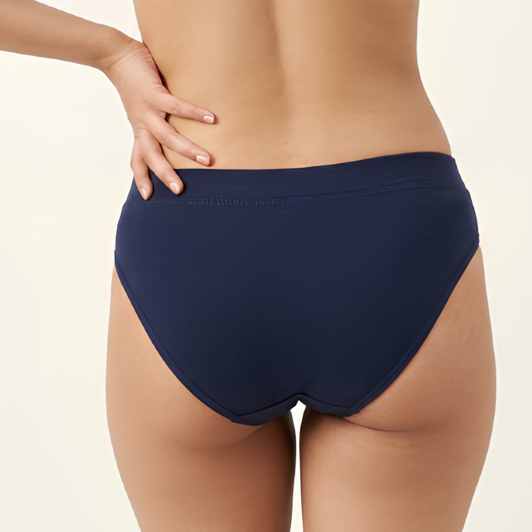 Women’s Solid Brief Panty – Navy Blue