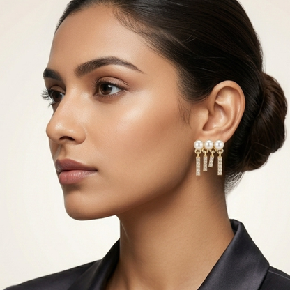 Pearl Fringe Earrings
