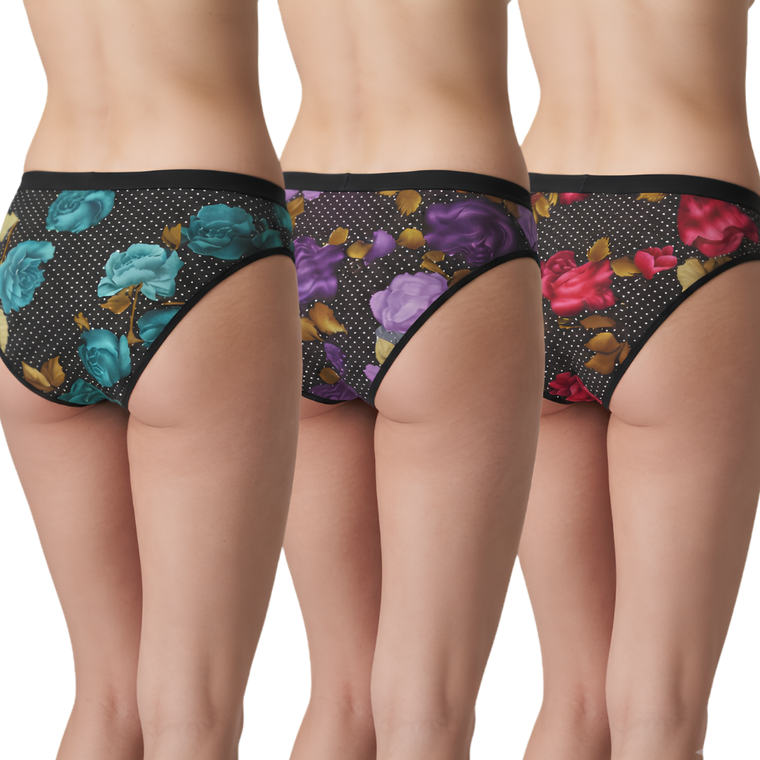 Women’s Printed Briefs – Pack of 3