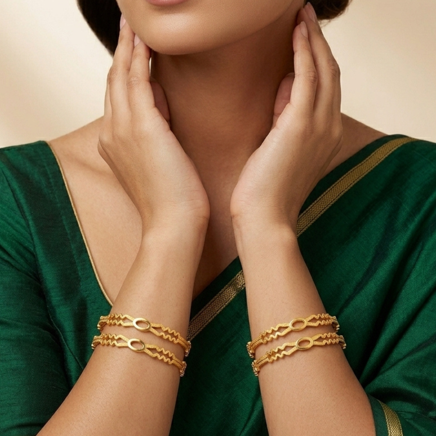 Divine Shine Bangles ( pack of 4)