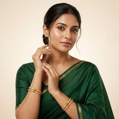 Sleek Aura Bangles( pack of 4)