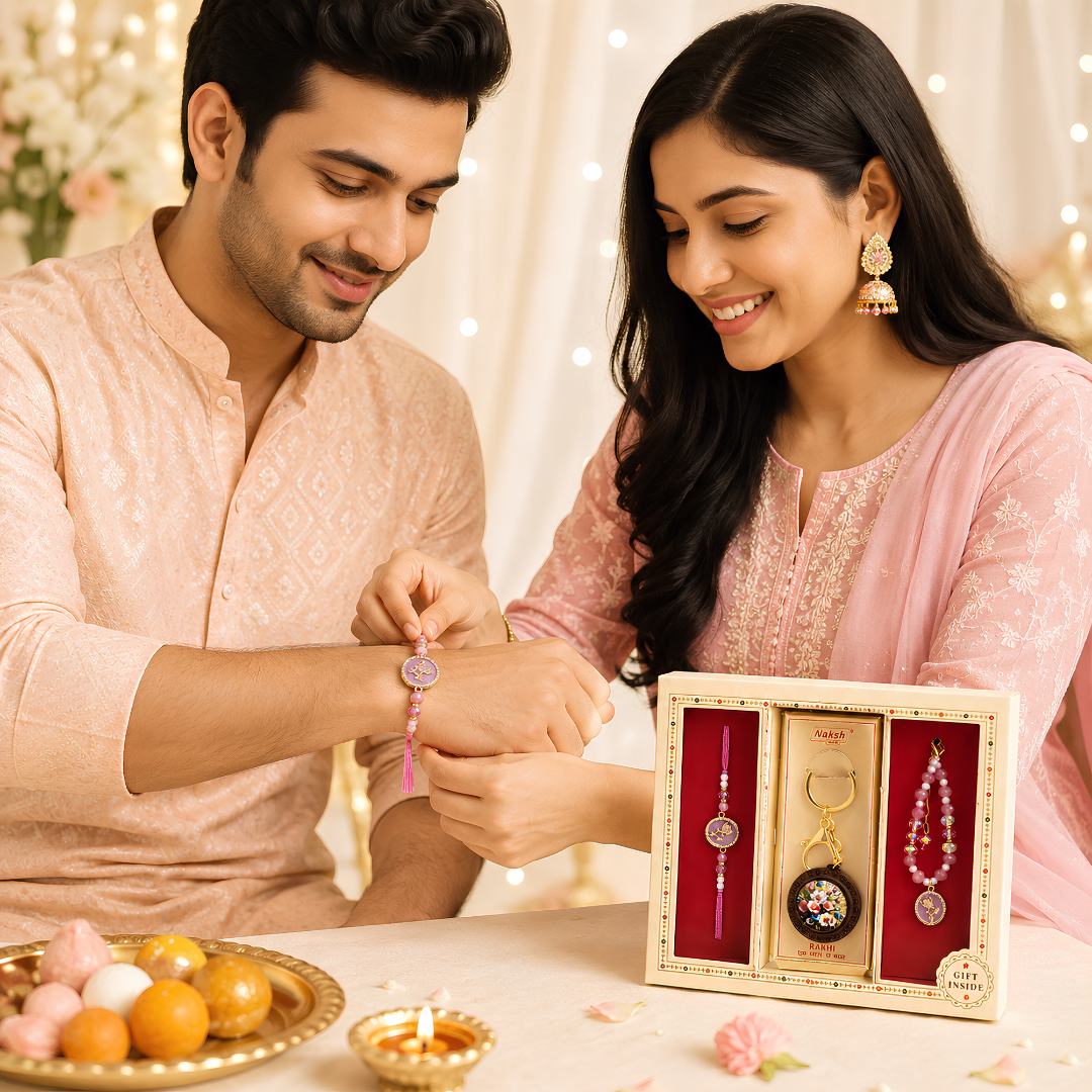Designer Rakhi & Elegant Gift Box