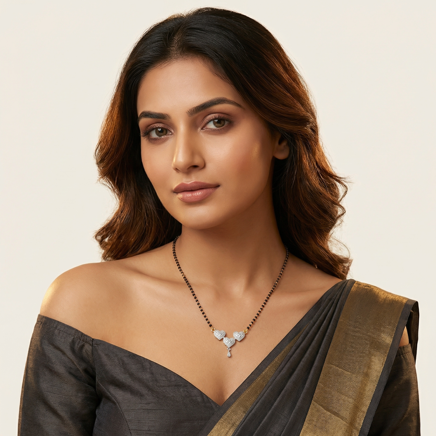 Trio Heart Mangalsutra