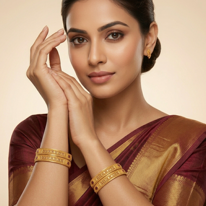 Amber Curve Bangles ( pack of 4)