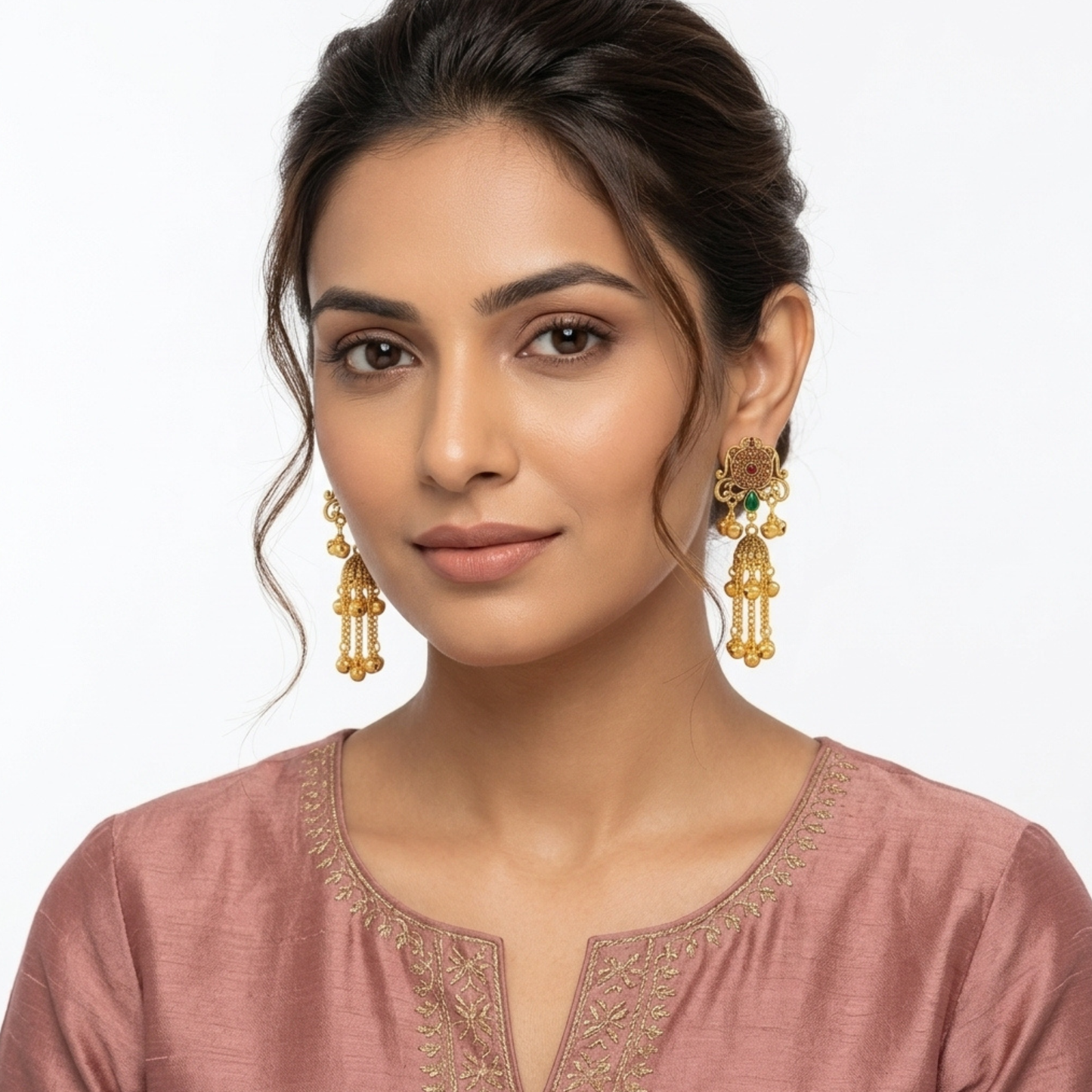 Kashmiri Royal Gold Jhumkas