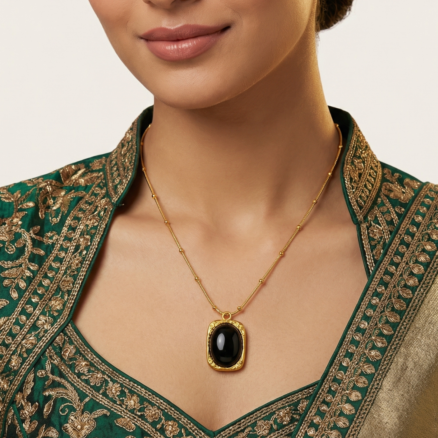 Black Stone Pendant